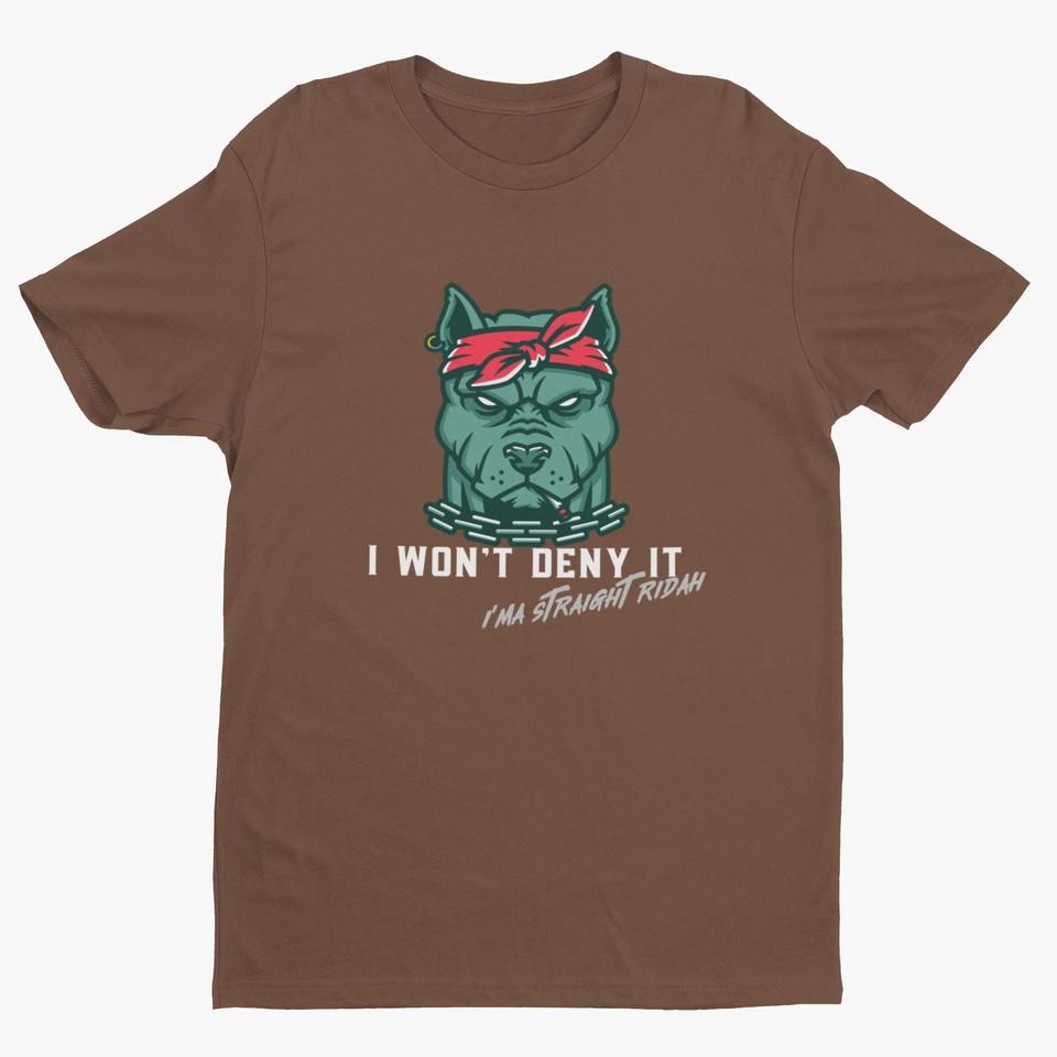I Won’t Deny It, Dog Wearing Bandana (Design 1) T-Shirt Men's T-Shirts 4 I Won’t Deny It, Dog Wearing Bandana (Design 1) T-Shirt Men's T-Shirts 4