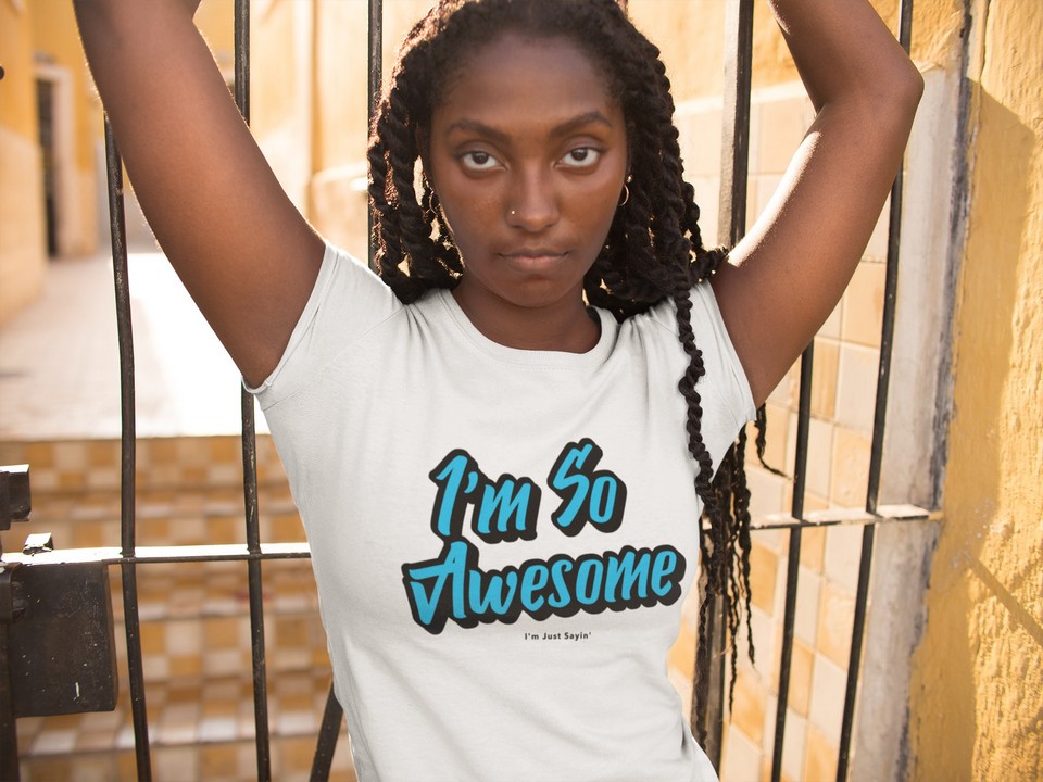 I’m So Awesome, Blue Text (Version 1) T-Shirt Inspirational Men's T-Shirts 5 I’m So Awesome, Blue Text (Version 1) T-Shirt Men's T-Shirts Inspirational 5