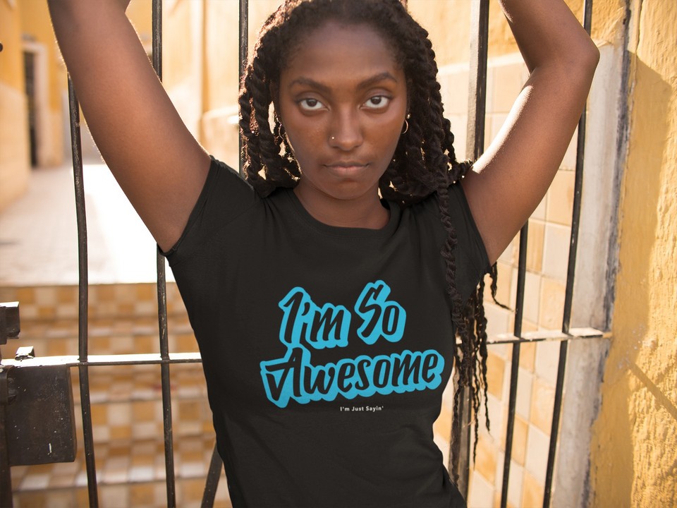 I’m So Awesome, Blue Text (Version 2) T-Shirt Inspirational Men's T-Shirts 3 I’m So Awesome, Blue Text (Version 2) T-Shirt Men's T-Shirts Inspirational 3