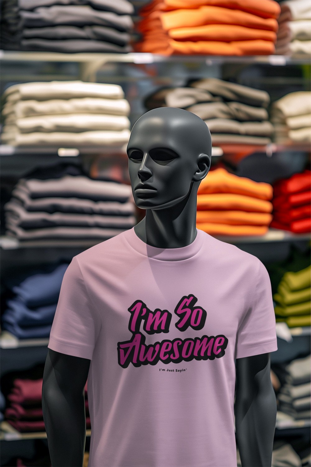 I’m So Awesome, Pink Text (Version 1) T-Shirt Inspirational Men's T-Shirts 3 I’m So Awesome, Pink Text (Version 1) T-Shirt Men's T-Shirts Inspirational 3