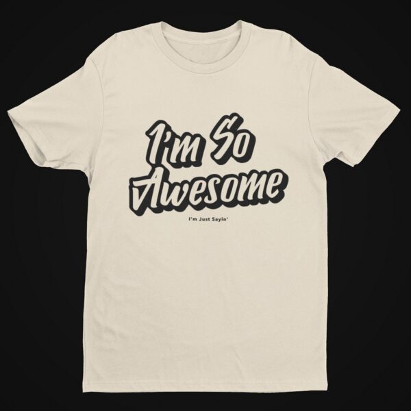 I’m So Awesome, Black Text T-Shirt Men's T-Shirts Inspirational 2
