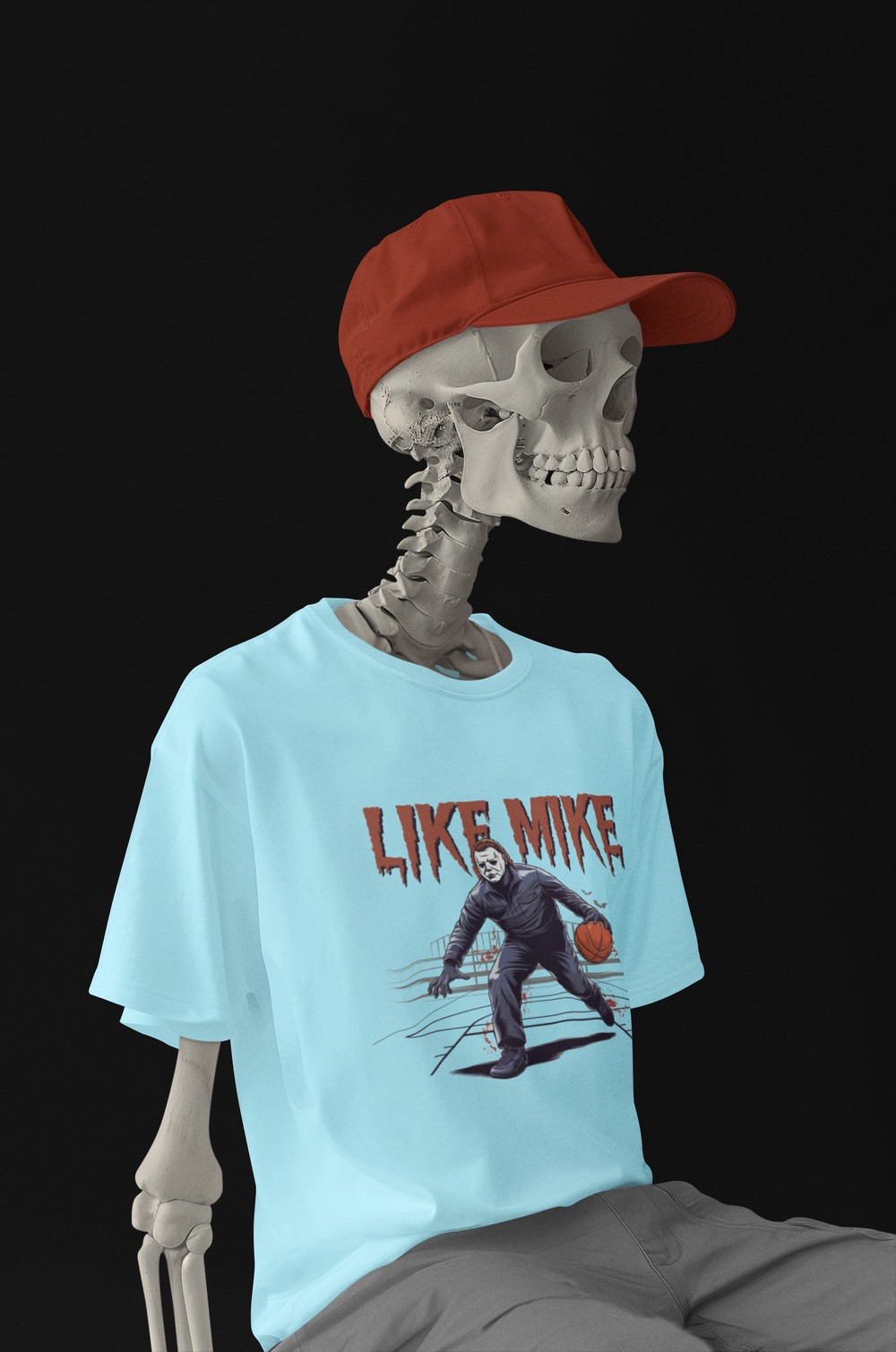 Like Mike: Horror and Basketball Mashup (Design 2) T-Shirt LikeMike Men's T-Shirts 6 Like Mike: Horror and Basketball Mashup (Design 2) T-Shirt Men's T-Shirts LikeMike 6