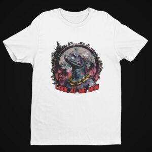 Look At Me Now, Brute Villain Lizard Character, Wolf Grey Colorway (Light) T-Shirt Men's T-Shirts LookAtMeNow