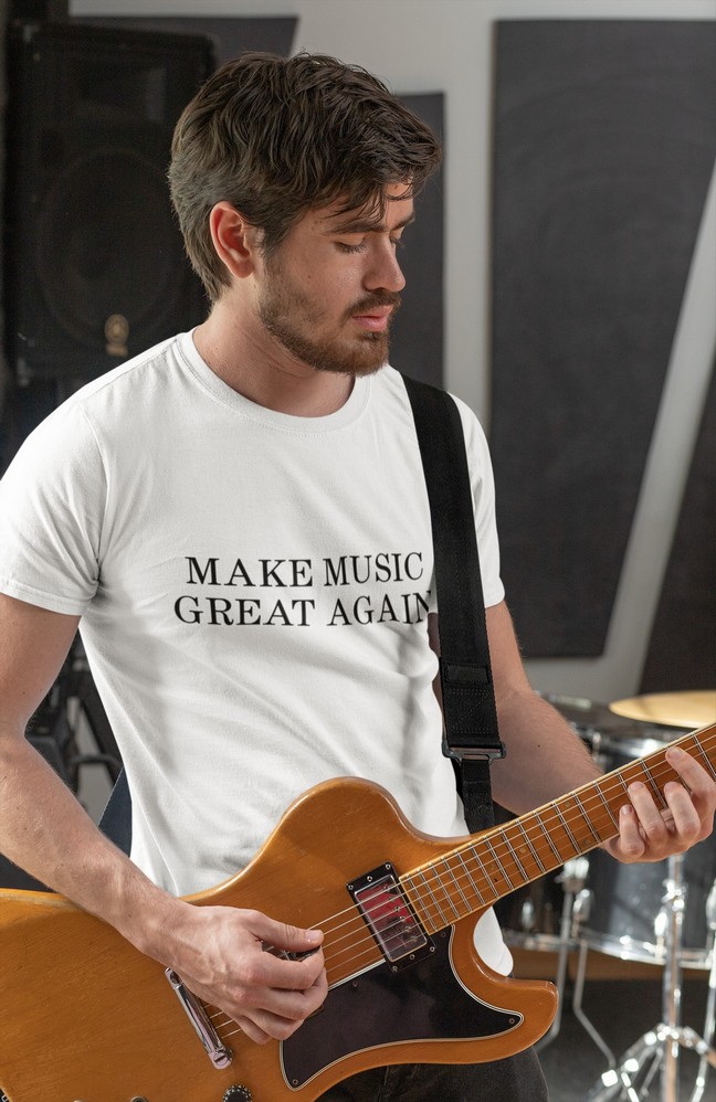 Make Music Great Again (Black Text) T-Shirt Men's T-Shirts 18 Make Music Great Again (Black Text) T-Shirt Men's T-Shirts 18