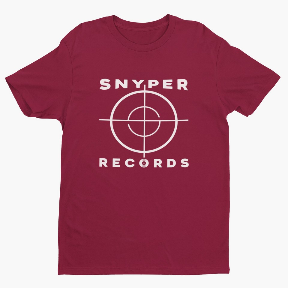 Snyper Records Classic White Hip-Hop Logo T-Shirt snyper Men's T-Shirts 16 Snyper Records Classic White Hip-Hop Logo T-Shirt Men's T-Shirts snyper 16