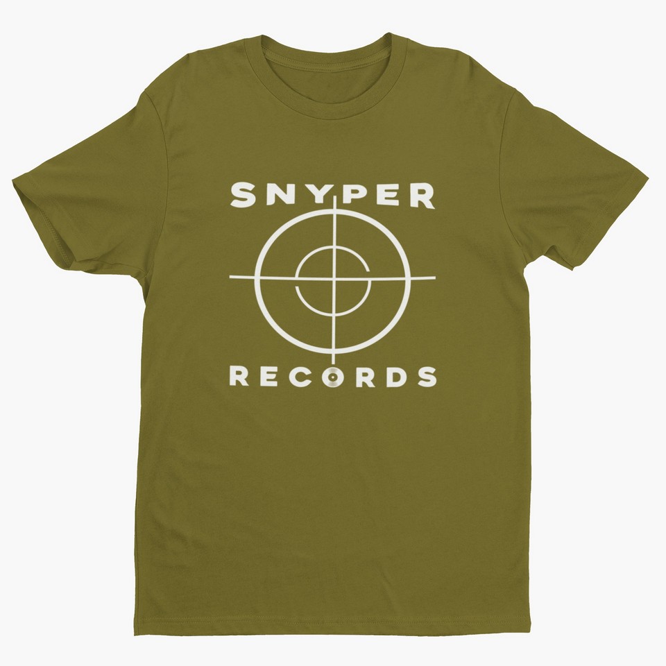 Snyper Records Classic White Hip-Hop Logo T-Shirt snyper Men's T-Shirts 19 Snyper Records Classic White Hip-Hop Logo T-Shirt Men's T-Shirts snyper 19