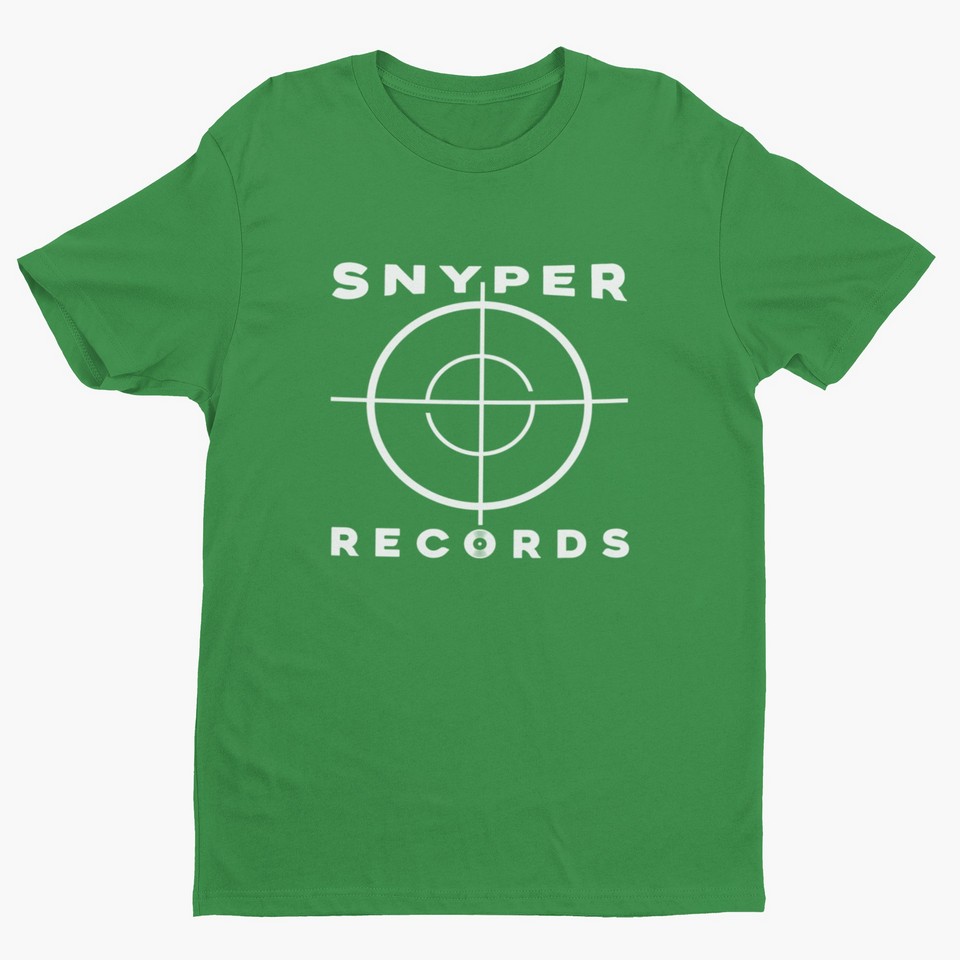 Snyper Records Classic White Hip-Hop Logo T-Shirt snyper Men's T-Shirts 20 Snyper Records Classic White Hip-Hop Logo T-Shirt Men's T-Shirts snyper 20