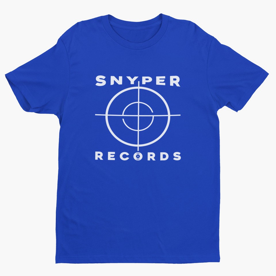Snyper Records Classic White Hip-Hop Logo T-Shirt snyper Men's T-Shirts 22 Snyper Records Classic White Hip-Hop Logo T-Shirt Men's T-Shirts snyper 22