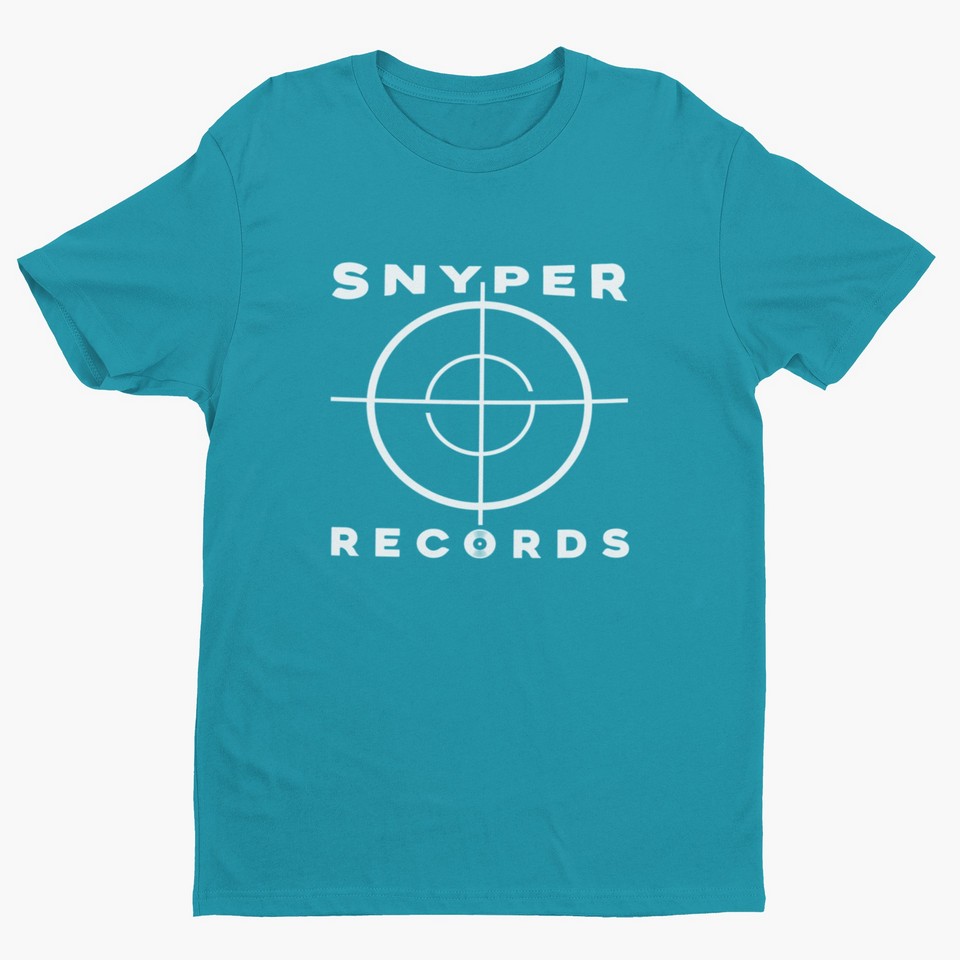 Snyper Records Classic White Hip-Hop Logo T-Shirt snyper Men's T-Shirts 23 Snyper Records Classic White Hip-Hop Logo T-Shirt Men's T-Shirts snyper 23