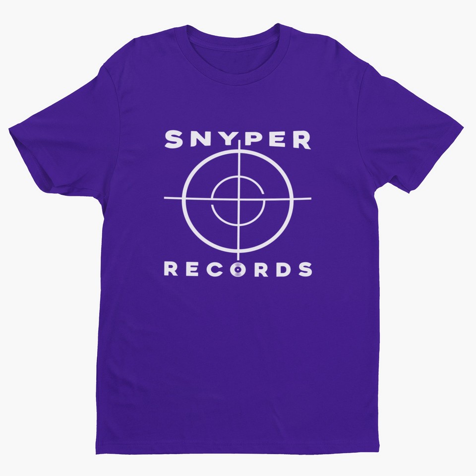 Snyper Records Classic White Hip-Hop Logo T-Shirt snyper Men's T-Shirts 24 Snyper Records Classic White Hip-Hop Logo T-Shirt Men's T-Shirts snyper 24