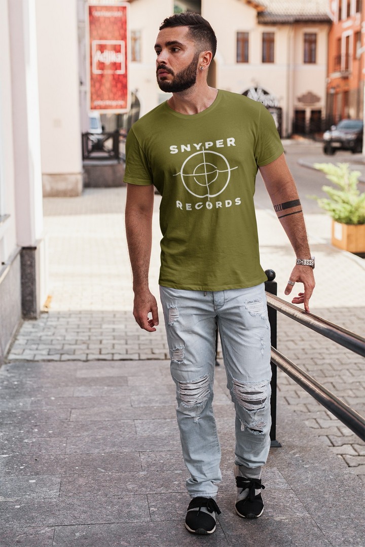 Snyper Records Classic White Hip-Hop Logo T-Shirt snyper Men's T-Shirts 6 Snyper Records Classic White Hip-Hop Logo T-Shirt Men's T-Shirts snyper 6