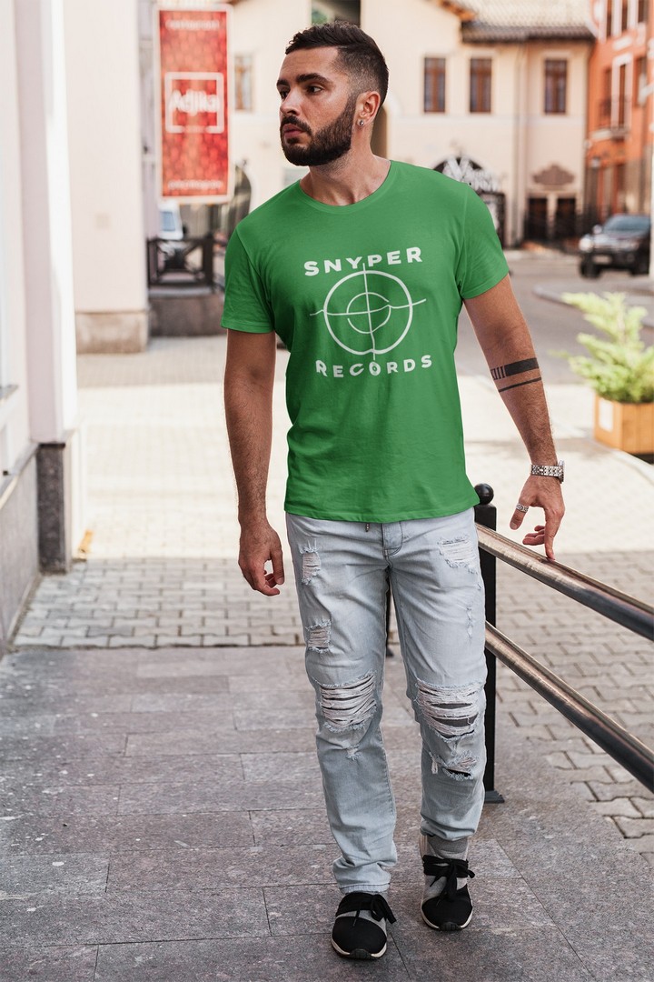 Snyper Records Classic White Hip-Hop Logo T-Shirt snyper Men's T-Shirts 7 Snyper Records Classic White Hip-Hop Logo T-Shirt Men's T-Shirts snyper 7