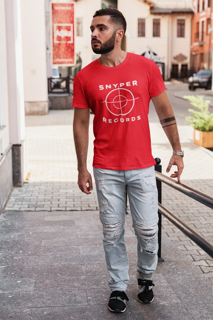 Snyper Records Classic White Hip-Hop Logo T-Shirt snyper Men's T-Shirts 11 Snyper Records Classic White Hip-Hop Logo T-Shirt Men's T-Shirts snyper 11